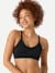 Ribbed Seamless Scoop Bralette - Black WO1 [7729]