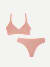 Women’s No Show Plunge Bralette + Thong - Coco Plum