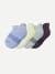 Junior Solids Ankle Sock 4-Pack - Dawn Lime Mix L [8946]