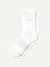 Lightweight Athletic Half-Calf Socks - White - L [8298]