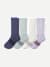 Women's Solids Calf Sock 4-Pack - Lavender Mist Mix L [8416]