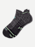 Merino Wool Blend Athletic Ankle Socks - black meteor L [9711]
