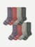 Women's Merino Wool Blend Calf Sock 8-Pack - Lavender Sage Mix L
