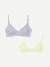 Women's No Show Plunge Bralette 2-Pack - Nimbus Grey x Light Meringue L
