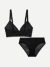 Womenâ€™s SoftMesh Bralette + Brief Pack - Black L