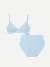 No Show Plunge Bralette + High Rise Brief - Glacier Blue L