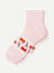 Women's Garden Party Quarter Socks - pale pink L [9172]