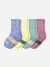 Junior Marl Calf Sock 4-Pack - Blue Glow Mix L [9091]