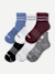 Men's All-Purpose Performance Quarter Sock 6-Pack - blue smoke mix L