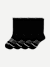 Women's Merino Wool Calf Sock 4-Pack - black - 1