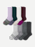 Women's Marl Calf Sock 8-Pack - Lavender Shades Mix L