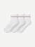 Studio Gripper Quarter Sock 3-Pack - White L