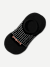 Performance Cushioned No Show Socks Black Neon Peach L [7911]