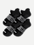 Gripper Ankle Sock 4-Pack - Black White L