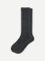 Marl Calf Socks - Black / Washed Black L [3129]