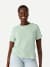 Women's Pima Cotton Crew Neck T-Shirt - Mint Foam WO1 [8530]