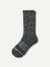 Merino Wool Blend Calf Socks - Charcoal L [7800]
