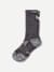 Men's Running Calf Socks - charcoal-with-bee - 54