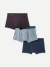 Men's Cotton Modal Blend Trunk 3-Pack - Misty Purple Mix L