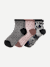Womenâ€™s Sheer Quarter Sock 3-Pack - Floral Polka Dot Mix L 