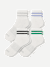 Vintage Stripes Quarter Sock 4-Pack - Grey Dawn Mix L [9287]