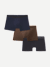 Men's Soft Flex Trunk 3-Pack - Oak Navy Mix L