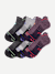 Men's Merino Wool Blend Athletic Ankle Sock 6-Pack - Meteor Mix L