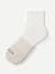 Quarter Socks -chai latte htr soft white L [9816]