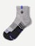 Merino Wool Blend Athletic Quarter Socks - meteor white L [9712]