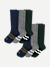 Men's Everyday Compression Sock 6-Pack (15-20mmHg) - Navy Forest Mix L