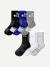 Men's UltraLite Sport Half Calf Sock 6-Pack - Grey Indigo Mix L