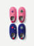 Toddler Gripper Slipper 2-Pack - Siena Pink x Royal Blue L