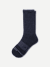 Merino Wool Blend Calf Socks - Navy L [7800]