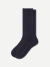 Modern Rib Calf Socks - black charcoal L [10035]