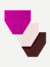 Women's Seamless High Rise Brief 3-Pack - Chocolate Magenta Mix L