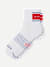 All-Purpose Performance Quarter Socks - white oyster blue L[10060]