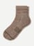 Merino Modern Rib Quarter Socks - warm taupe L [10117]