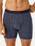 Cotton Modal Blend Boxer Brief - Classic Fly - Midnight Navy / Washed Black Micro Stripe MO1 [8470]