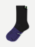 Running Half Calf Socks Black / Light Indigo L [9152]