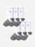 Targeted Compression Performance Calf Sock 6-Pack White L