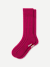 Merino Cashmere Blend Rib Calf Socks