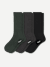 Men's Merino Cashmere Blend Calf Sock 3-Pack - Balsam Grey Mix L