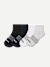 Youth Solids Quarter Sock 4-Pack - mixed L [10007]