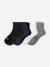 Men's Modern Rib Quarter Sock 4-Pack - white black mix [9282]