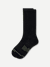 Merino Modern Rib Calf Socks - black L [10116]