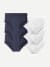 Men's Cotton Modal Blend Flyless Brief 6-Pack - Navy White Pack L