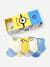 Junior Minions X Bombas Calf Sock 4-Pack Gift Box - Minion Mix L [8566]