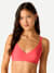 Women's No Show Plunge Bralette - Heirloom Red WO1 [8252]