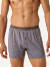 Men's Soft Flex Slim Boxer Short - Mushroom Grey / Oyster Blue Stripe MO1 [8968]