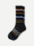 Holiday Calf Socks - black teal pine L [9776]